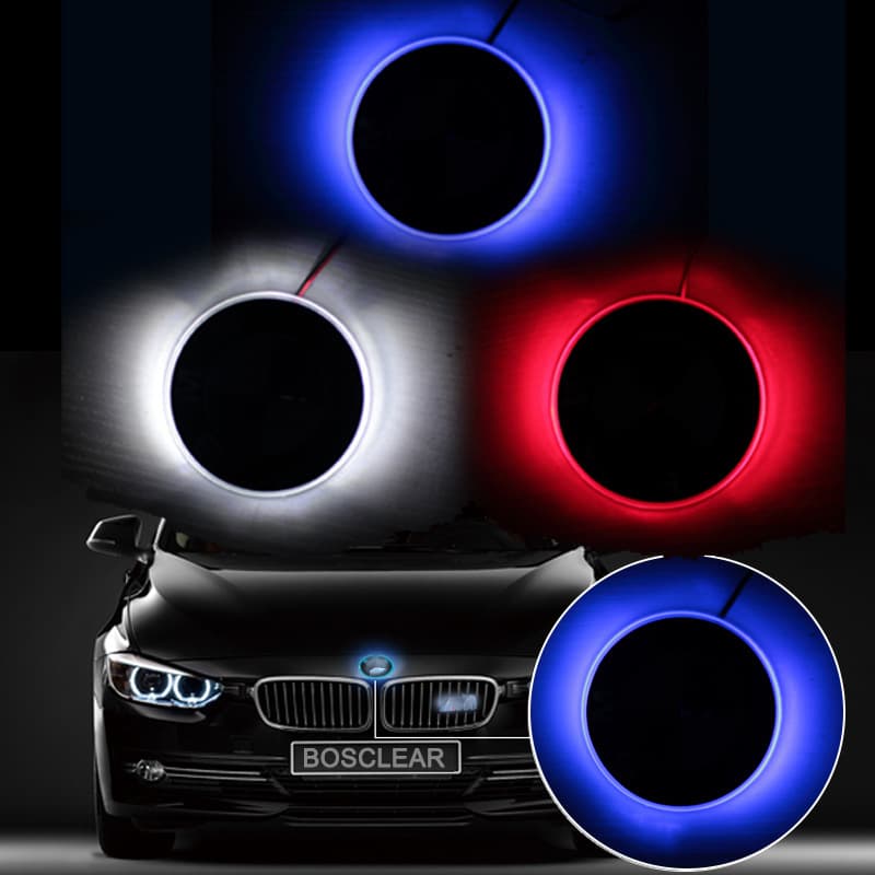 [Cross-border Hot Item] LED 2D Glowing Front and Rear Emblem Light for BMW Car Logo