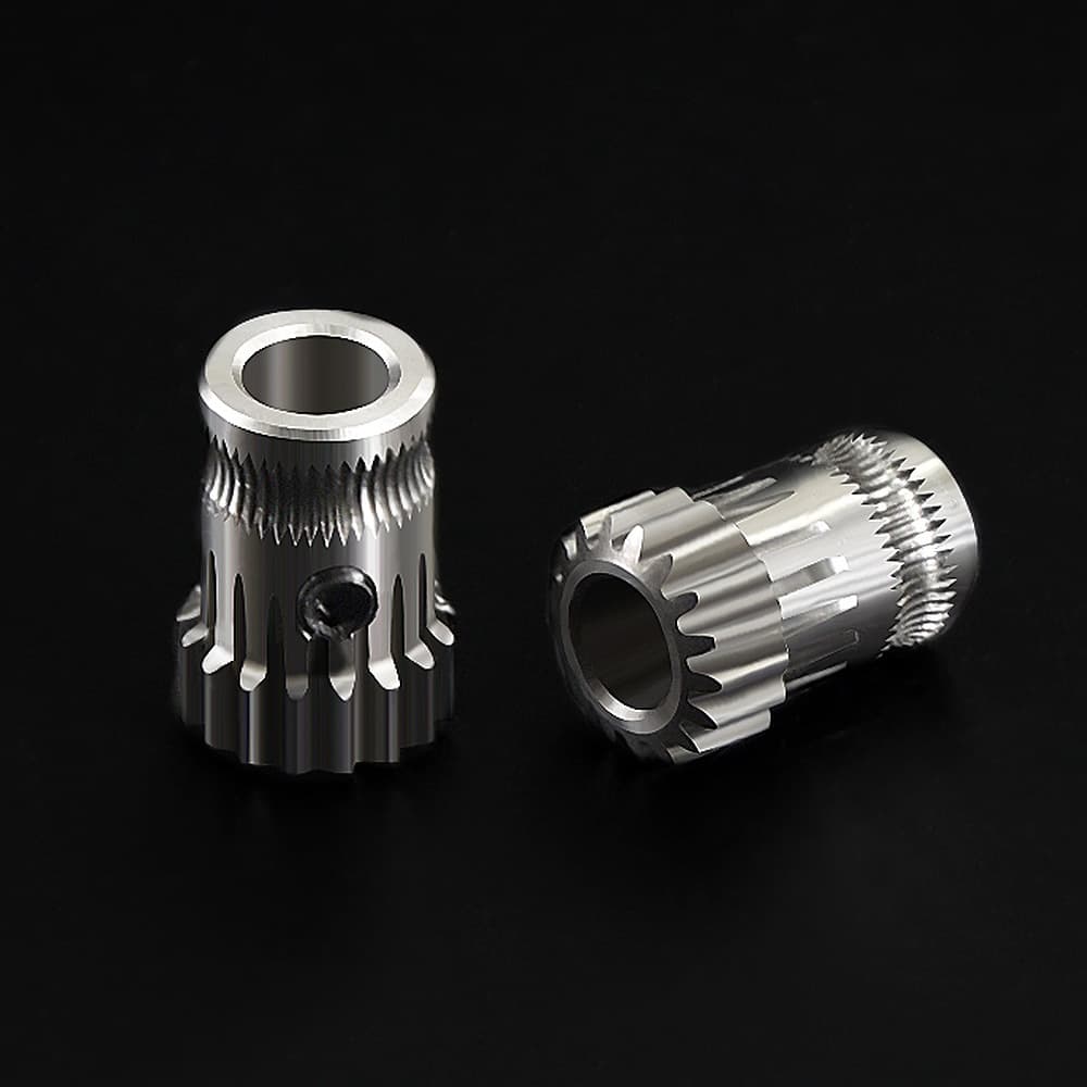 3D Printer Parts BMG Dual Gear Extruder 1.75MM Filament Drive Wheel Bidirectional Feed Wheel Extrusion Wheel