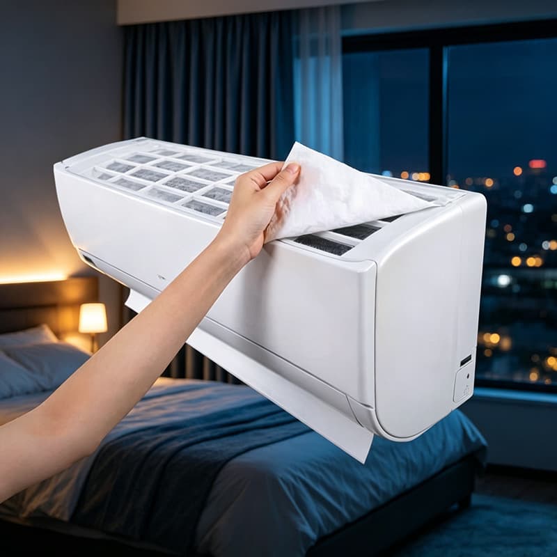 Air Purification Filter Cotton, Filter Screen, Air Inlet Air Conditioner Dust-Proof Cotton, Air Intake, Universal Split Air Conditioner for Home Use