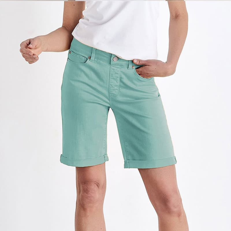 New Solid Color Five-Point Casual Pants for Women, Fashion Straight Jeans, Export Women's 300400