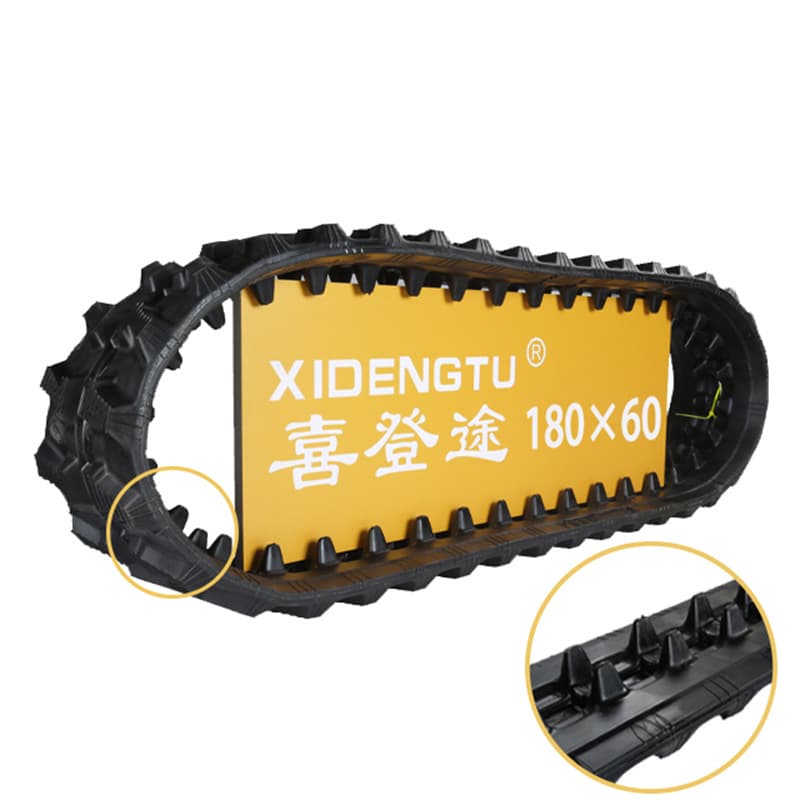 180/72/37 Rotary tiller rubber track Micro excavator track Rotary tiller rubber track