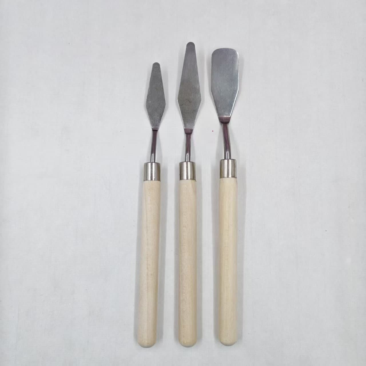 Factory Direct Art Oil Painting Scraper Stainless Steel Pick Knife Gouache Pigment Pointed Palette Knife Oil Pastel Mini Scraper