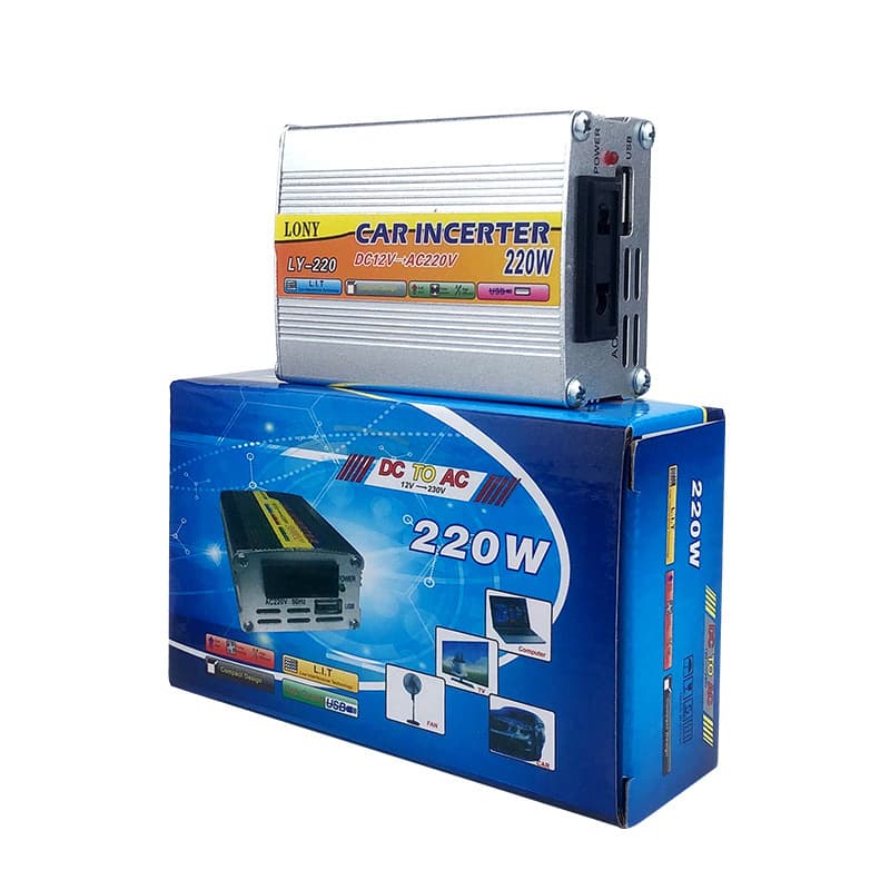Hot 12V to 220V Low Power Home Car Inverter Fan Computer Phone Charging Multi-Function Converter