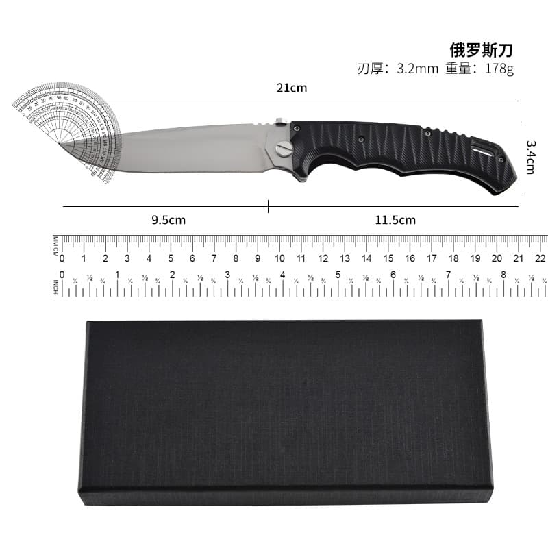 Russia HOKC Outdoor Camping Self-Defense Folding Knife Portable Pocket Knife High Hardness Fruit Knife Wilderness Survival Knife