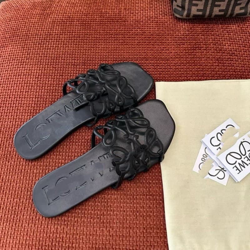 Dongguan Houjie ~ 2026 Summer Genuine Leather Sole One-Strap Flat Women's Sandals Sheepskin Slides