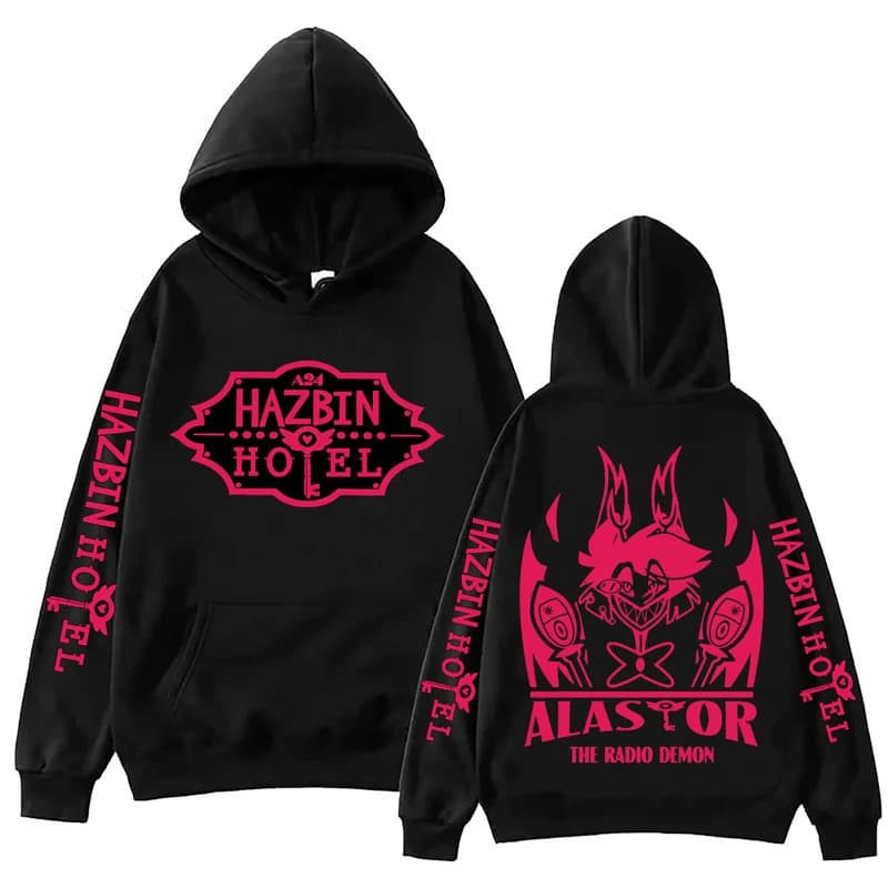[Cross-border European code] Vintage Alastor Hazbin Hotel Radio Demon Hoodie