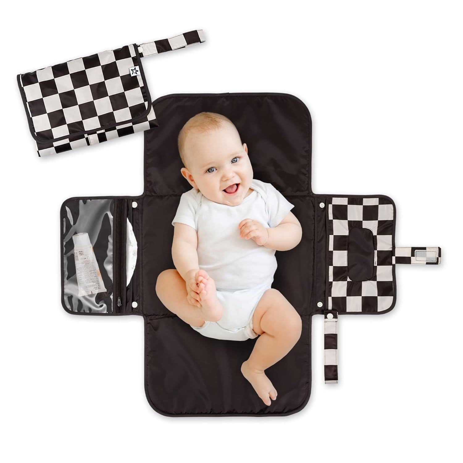 Foreign trade factory baby portable changing mat waterproof diaper bag pad baby mommy bag baby changing mat