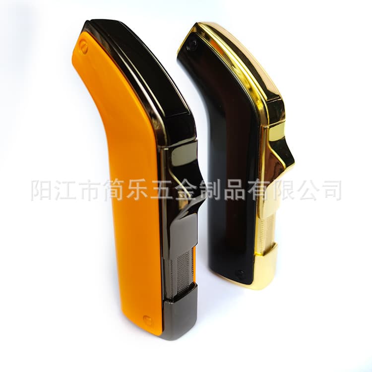 Gift Box Double Hole Straight Cigar Lighter with Hole Puncher Powerful Firepower Inflatable Lighter