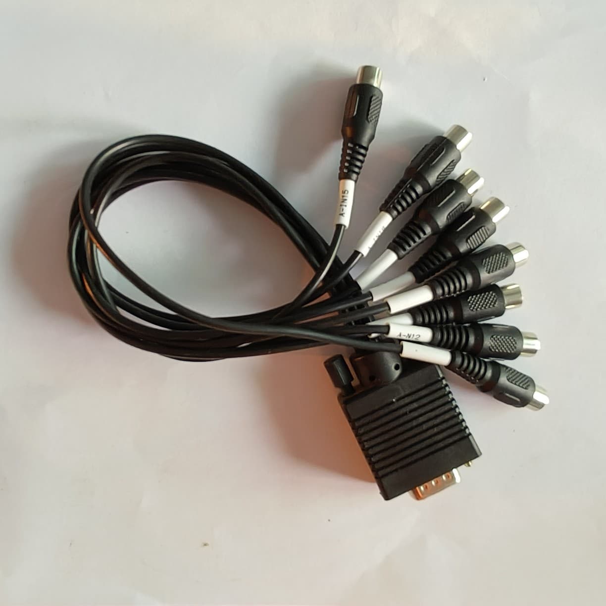 Vga Male to Bnc Female + Rca Female Vga Color Difference Cable Hd15 Pin to Rca Connector