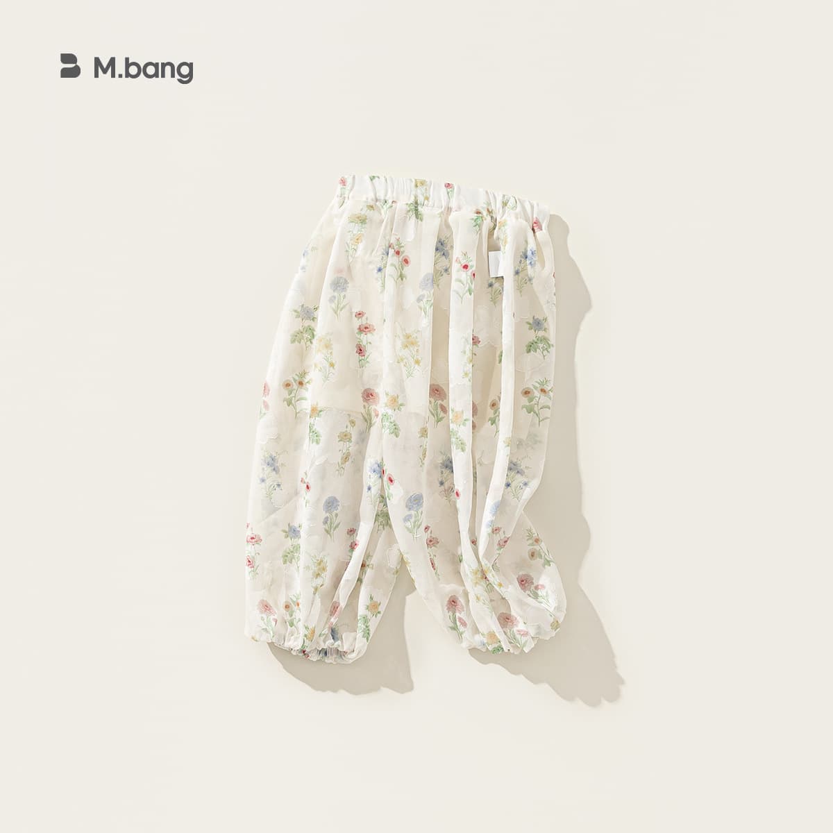 Bangxuan Children's Summer Floral Casual Pants for Baby Girls, Mosquito-Proof Loose Joggers, Kids' Long Pants, Toddler Girls' Trousers