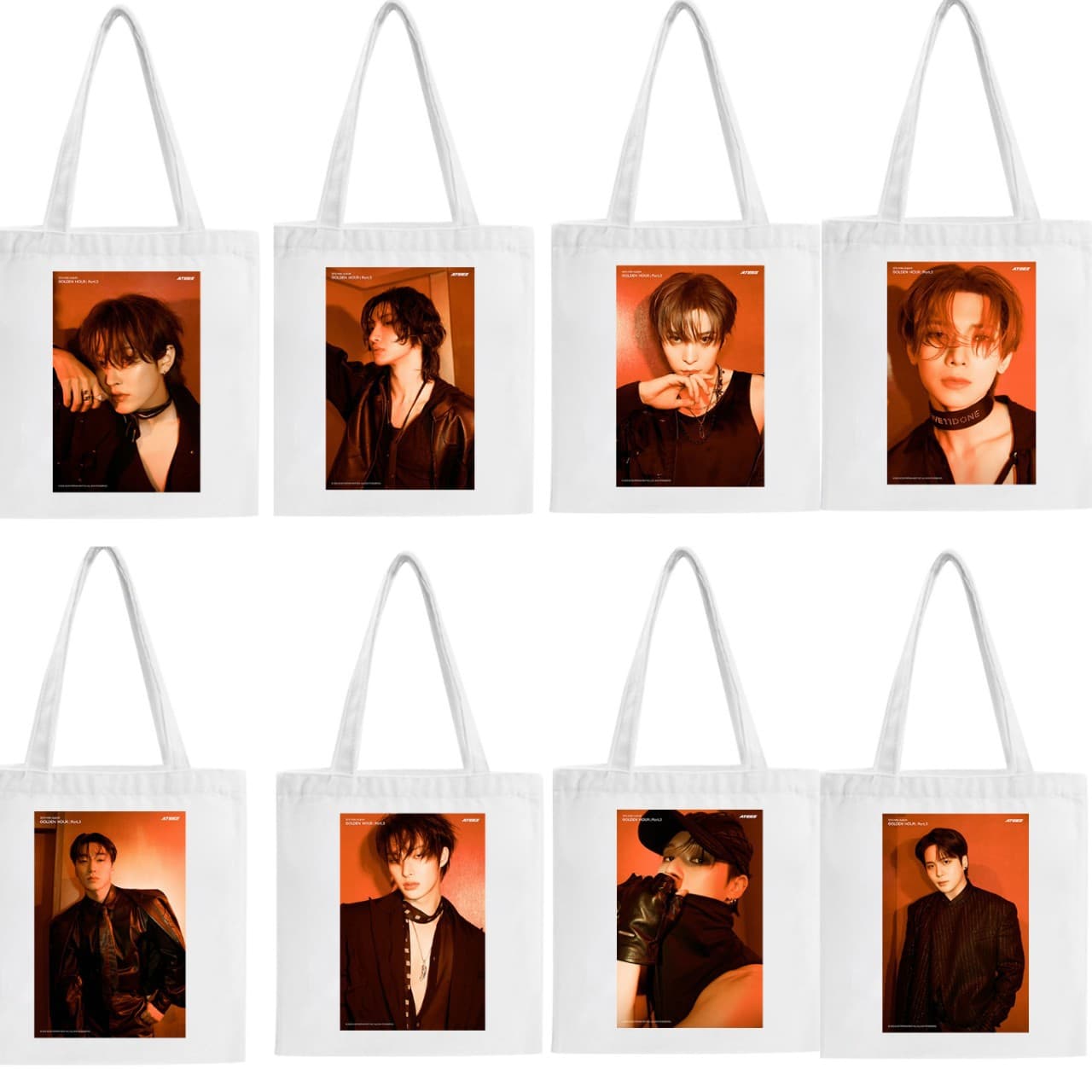 ATEEZ 12TH MINI album poster IN YOUR series poster canvas bag photo printed handbag
