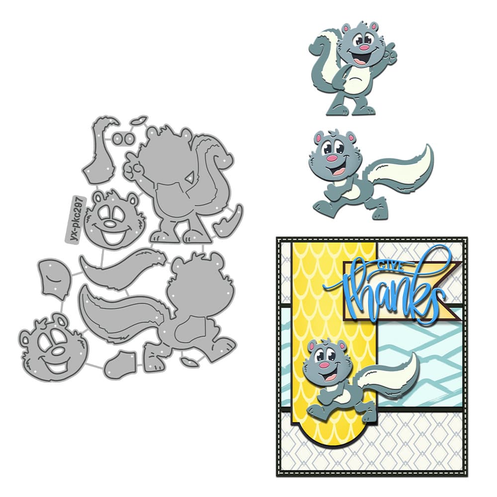 Carbon Steel Die Cut Animal Shape Die Cut for Journal Card Making Handmade Paper Art Metal Cutting Embossing Die Cut