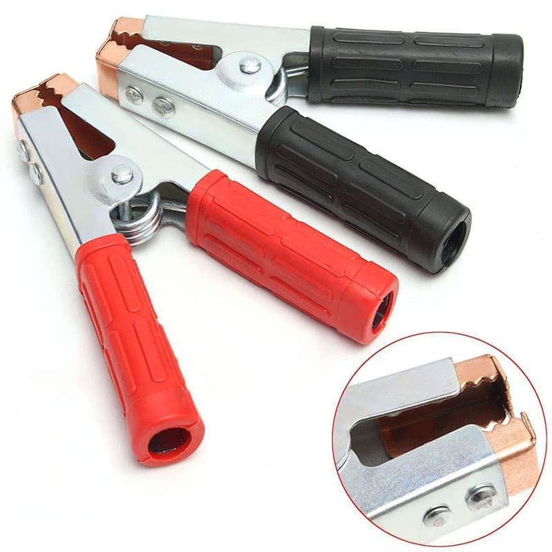 Car battery cable crocodile clip copper battery clip battery connecting wire with wire and live wire large wire clip