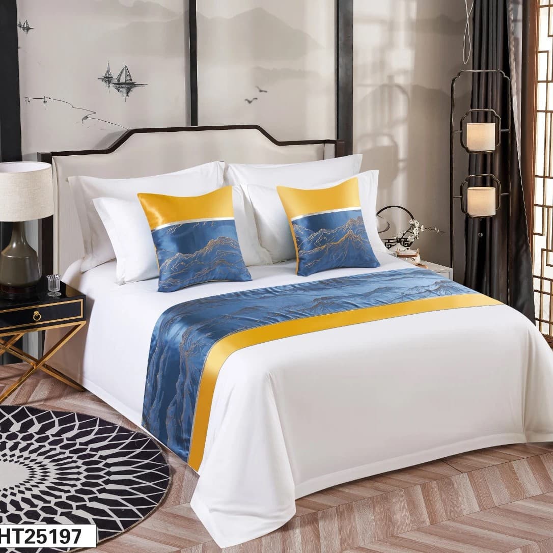 Hotel linens, star-rated bed runners, bed flags, hotel and guesthouse bedding, bed sheets, high-end decorative fabrics