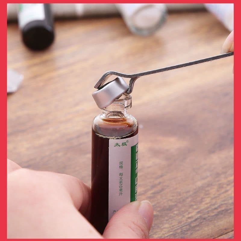 Oral Liquid Bottle Opener, Stainless Steel Creative Cap Lifter, Portable Aluminum Cap Opener, Multifunctional Compact Design