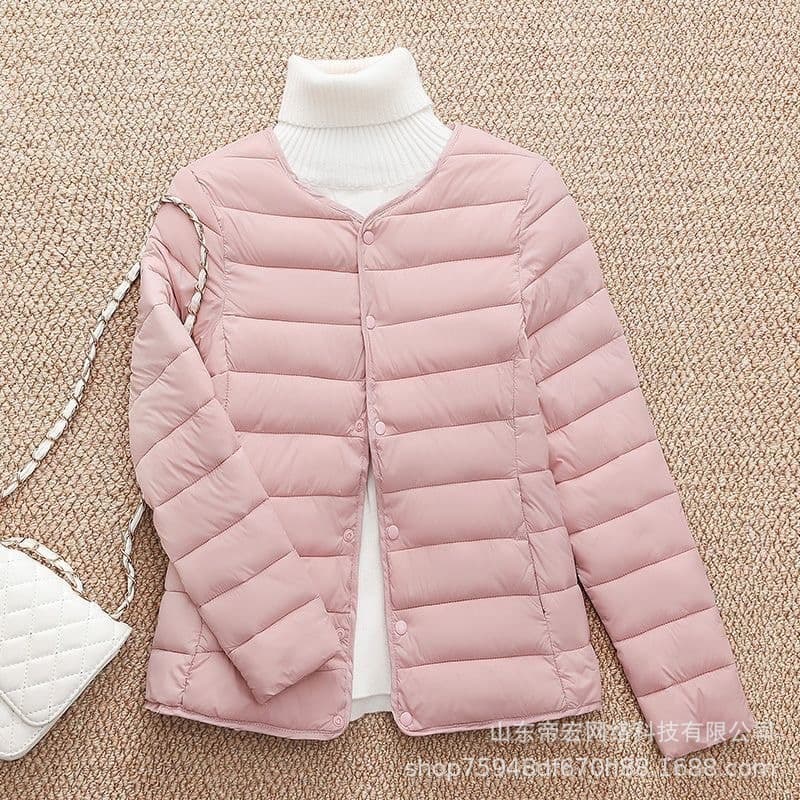 Hot Seller 2024 Autumn Winter New Inner Wear Cotton Coat Korean Style Slim Fit Warm Cotton Jacket Stylish Plus Size Student Silk Padded Coat