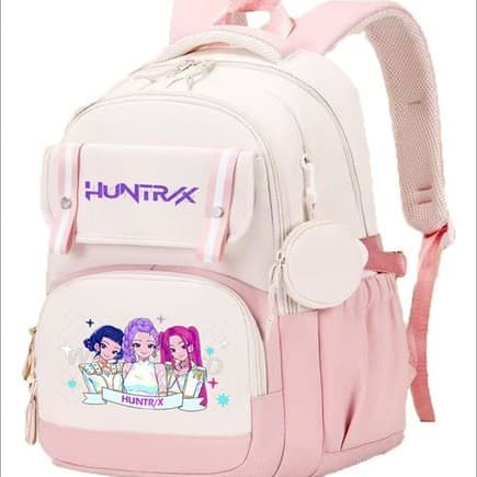 Kpop Cross-Border Backpack Korean Style New Campus Primary and Secondary School Students Large Capacity Pressure Relief Backpack