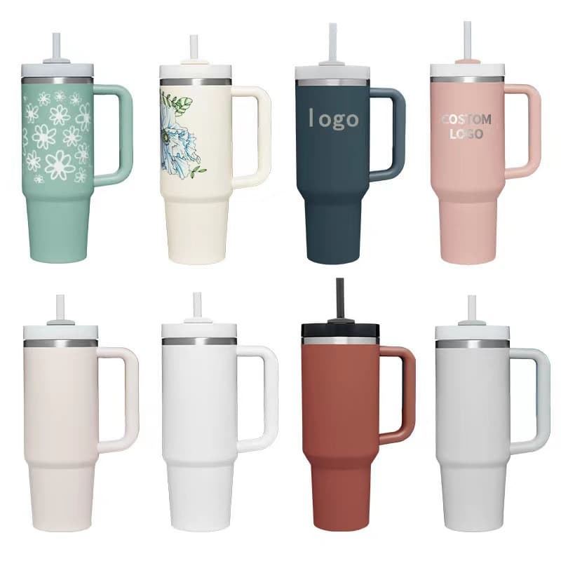 Amazon Bestseller Insulated Tumbler for Export Large Capacity Car Cup Ice Master Cup Handle Cup 40oz
