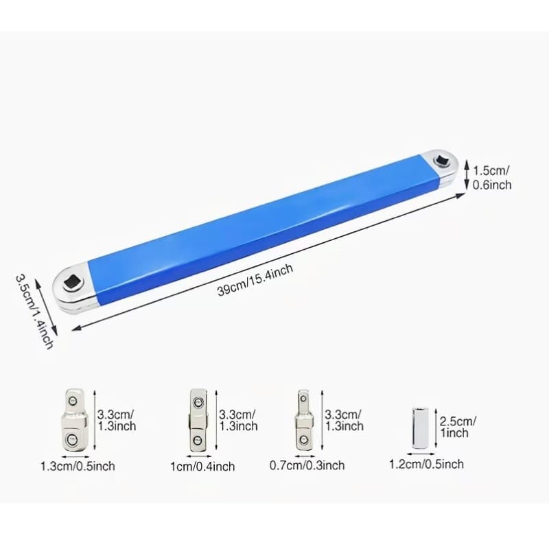 Multi-purpose extension wrench, ratchet extension wrench, offset extension wrench