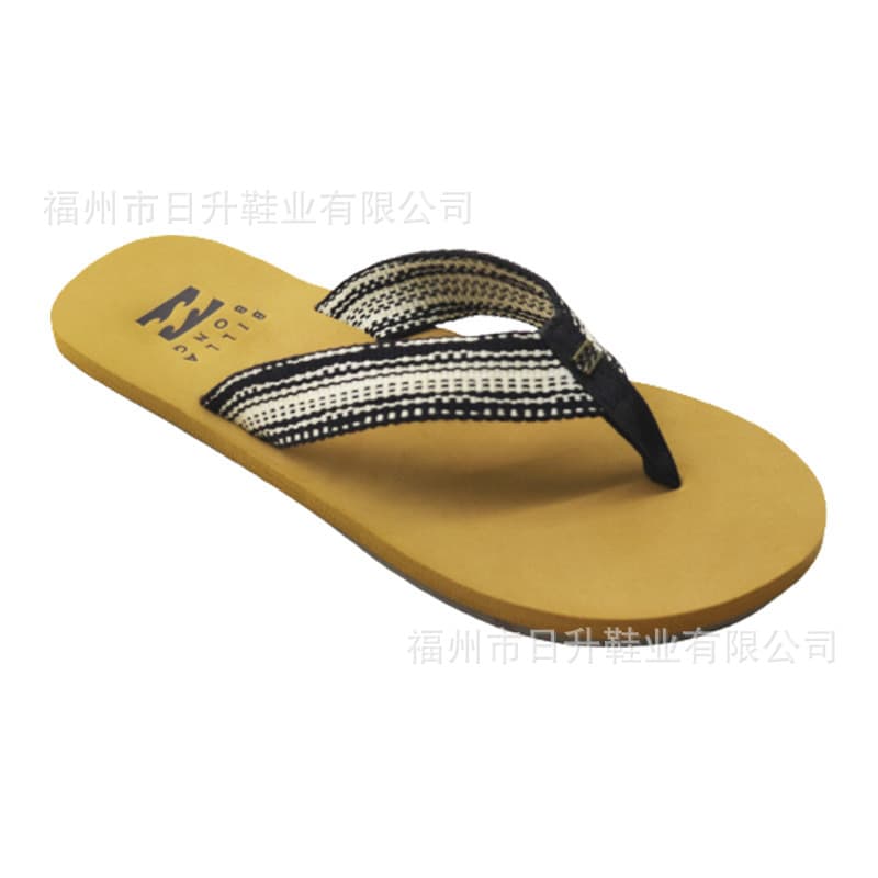 OEM Custom Women's Indoor/Outdoor Toe-Post Sandals with Woven Strap Flat Flip-flops