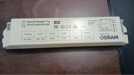 Osram QTZ8 Ballast 36W Fluorescent Lamp Electronic Ballast 2x36-220-240