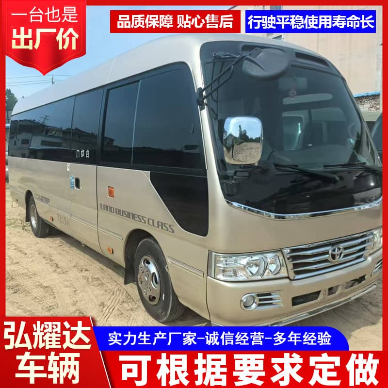 Cross-border Africa North Korea 19-Seater Coaster Coach 19-23 Seater Coaster Business Electric Door Minibus