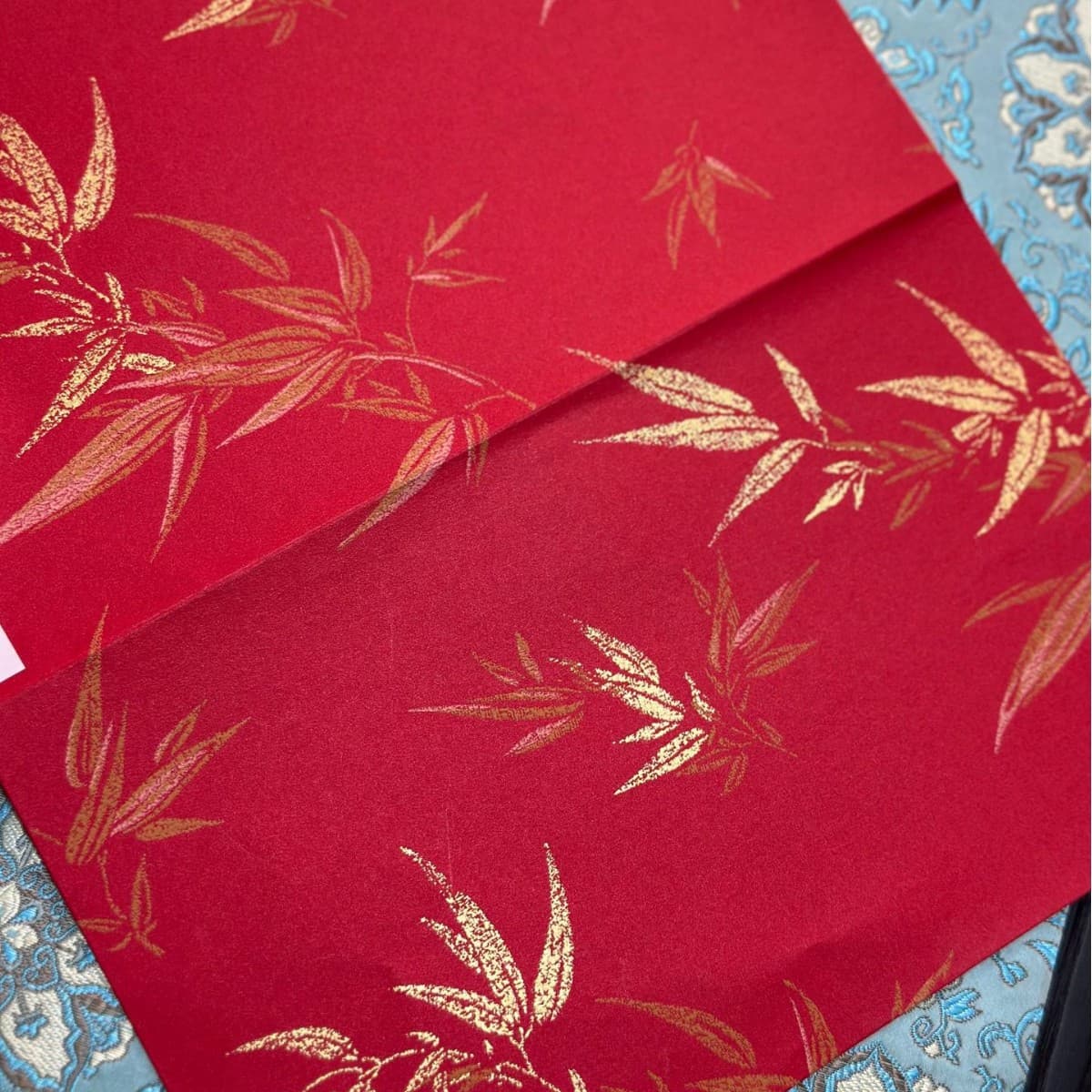 Factory direct sales bamboo rhyme greeting cards letter paper gift box wrapping paper glitter gift box paper special paper bionic art paper