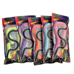 New Flexible Shisha Hose Bendable Leather Hose Bar Essential Shisha Handle