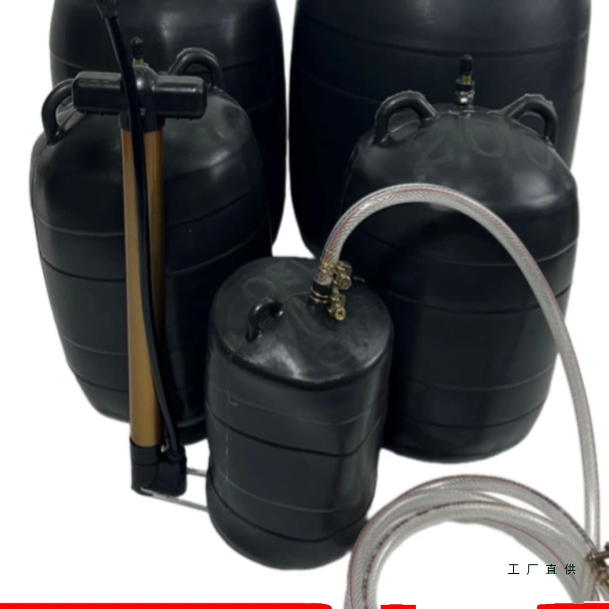 Drain Pipe Closure Test Water Blocking Capsule, 110mm Pipeline Test Water Plug, Inflatable Water Blocking Ball