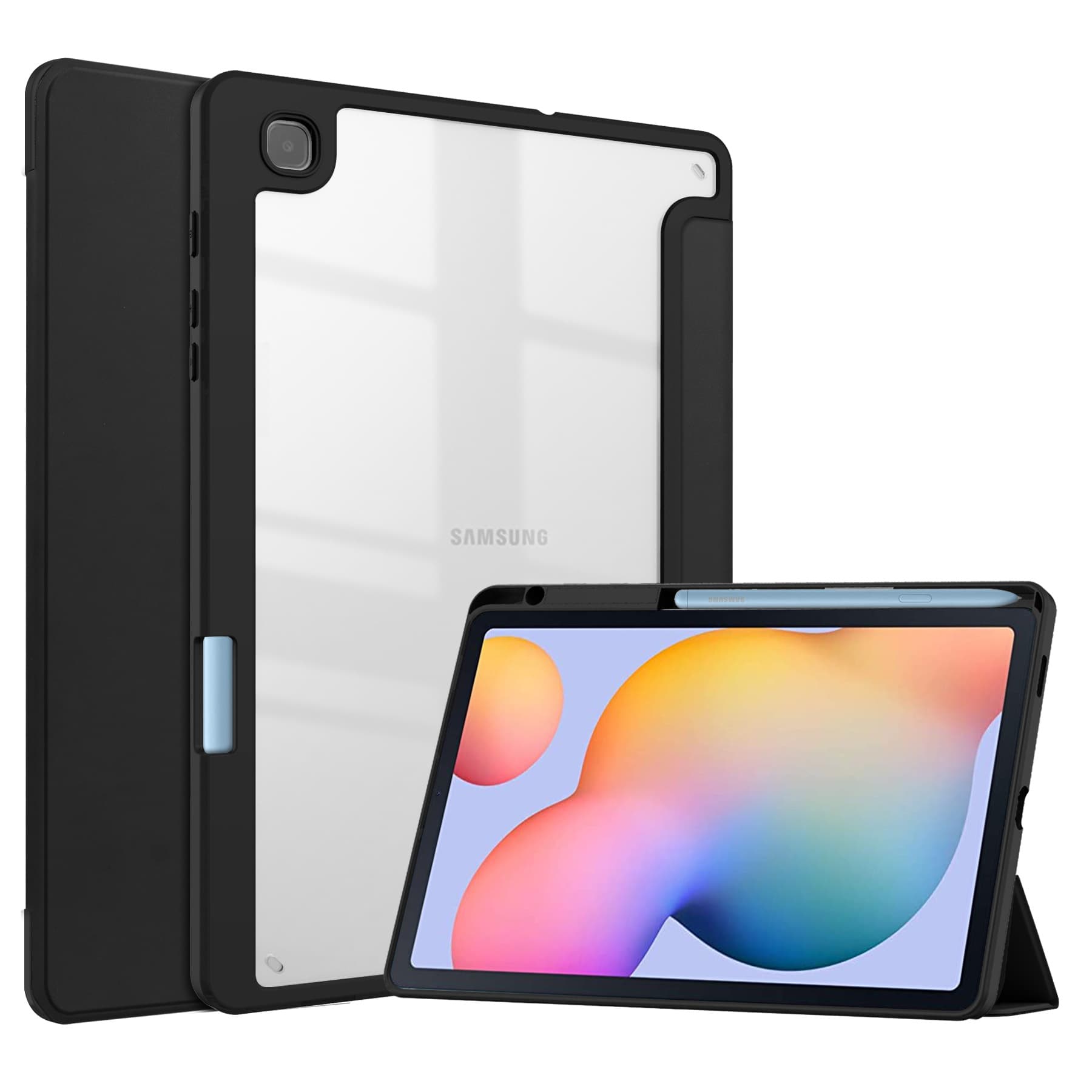 Suitable for Galaxy Tab S6 Lite10.4 protective case P620 tri-fold acrylic p610 protective case