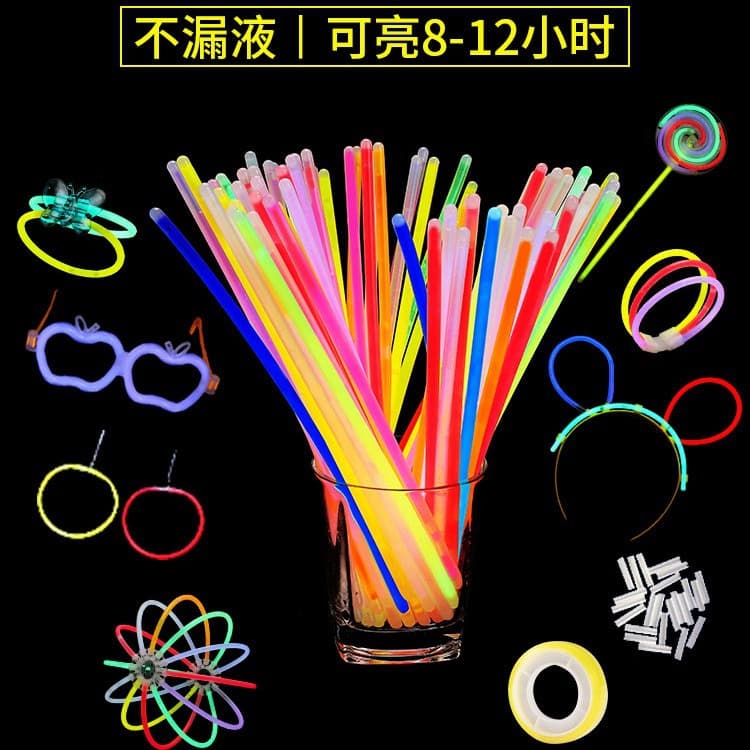 Multicolor Glow Sticks, Light-up Body Stickers for Dancing, Children's Toys, Glow-in-the-Dark Matchstick Figures, Durable Luminous Sticks, Colored Sticks