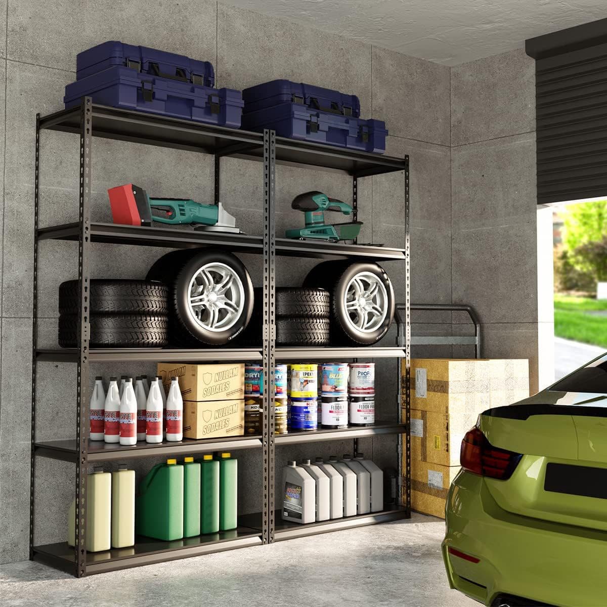 Factory custom-made garage storage shelves, supermarket promotional racks, adjustable warehouse storage racks, home shelf-type wardrobes