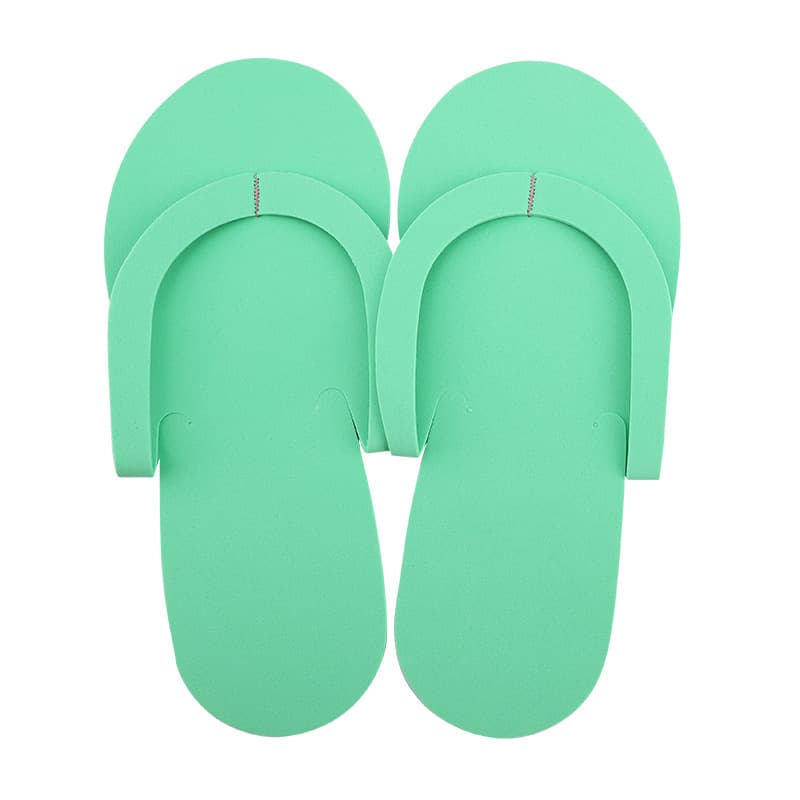 Disposable Nail Salon Slippers Foam EVA Hotel Slippers Stitching Style Factory Wholesale Multiple Colors Available