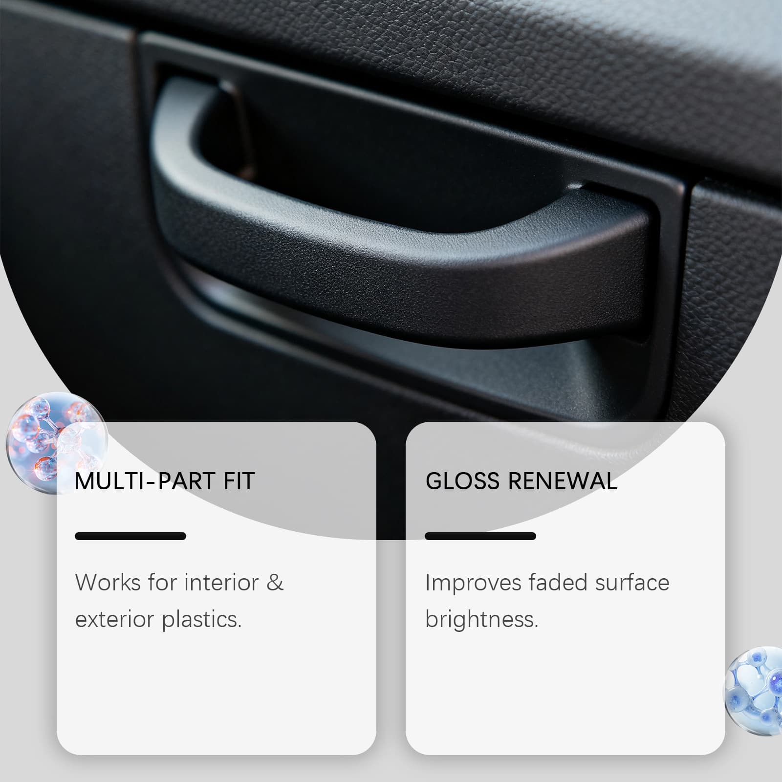 HOMONTH Car Plastic Care Agent - Daily Car Care for Interior and Exterior, Restores Shine, Easy to Apply