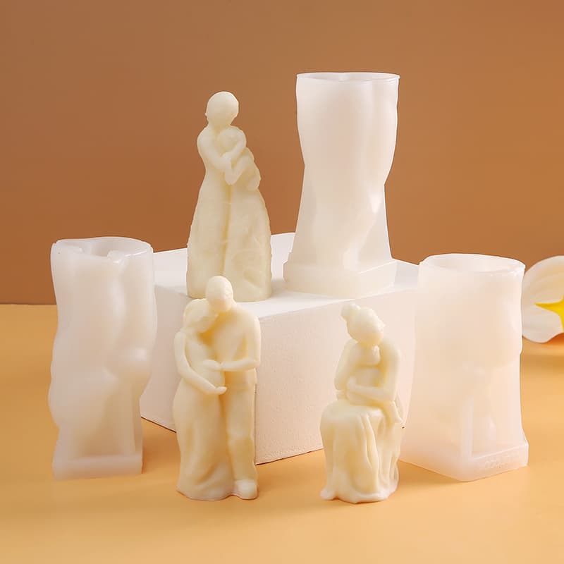 Emotional Silicone Candle Mold Nordic Human Body Drip Glue Mother's Life Bearing Fragrance Wax Candle Decoration Mold