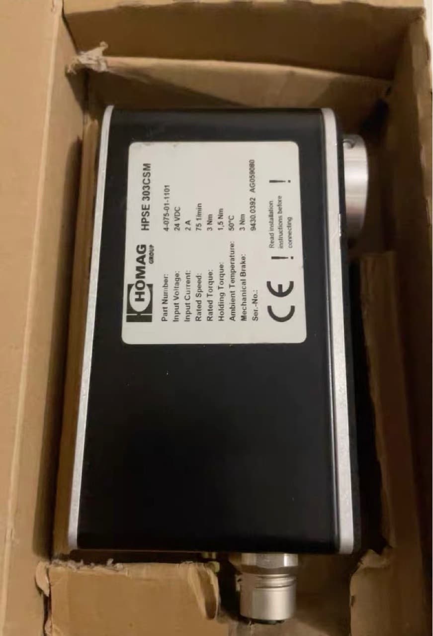 Homag Original Edge Banding Machine Servo Adjustment Motor HPSE 303CSM, Model 4075011101