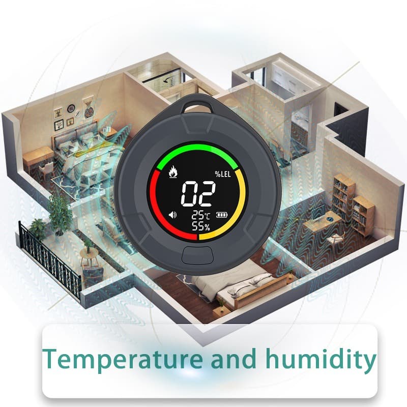 New Combustible Gas Alarm Temperature Humidity Monitoring Portable Multifunctional Environment Four-in-One Detector In Stock