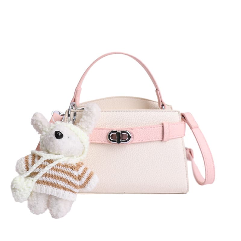 Fashionable Small Square Bag for Women, Stylish Contrast Color Handbag, Versatile Crossbody Bag 2026 New Light Luxury Commuter Shoulder Bag