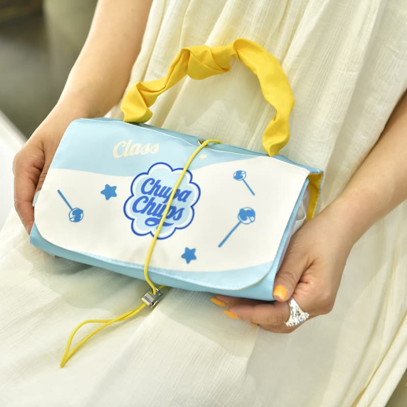 Genuine Chupa Chups New Cute Large Capacity Makeup Bag Waterproof Portable Handbag