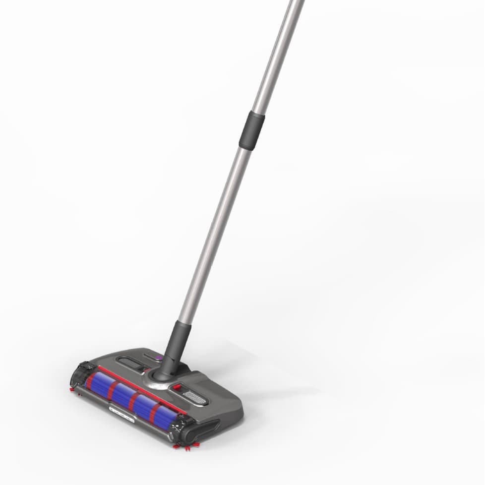 New Cordless Electric Floor Sweeper with Long Handle, Night Light, Handheld Vacuum Cleaner