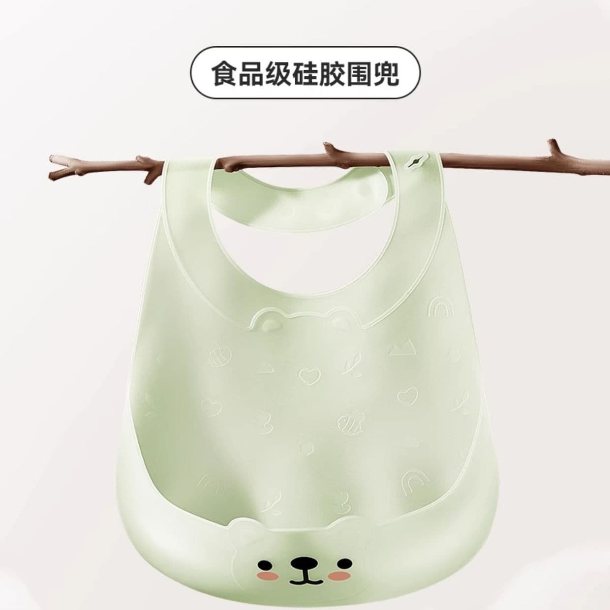 Pulidun Baby Bib for Eating, Baby Food Bib, Silicone Infant Waterproof Bib, Toddler Feeding Tool
