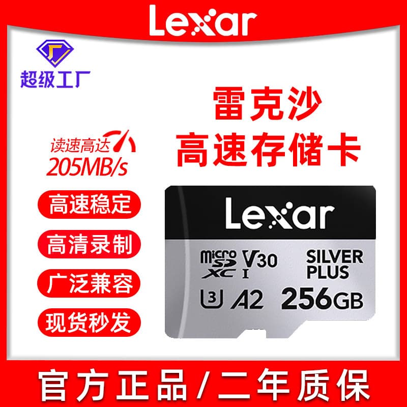 Lexar 256GB Memory Card High-Speed TF Card for Drone, Action Camera, Surveillance