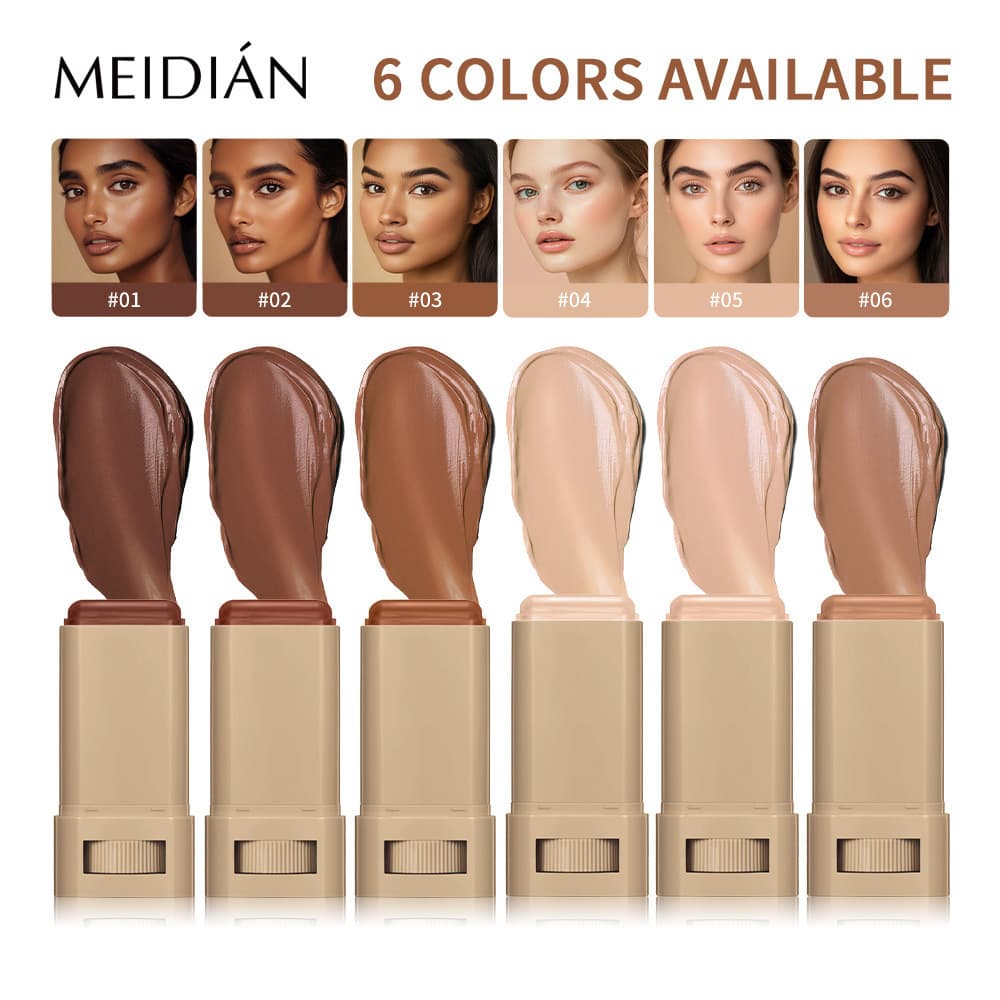 Cross-border best-selling concealer stick, color-changing foundation cream, 15g. Radiant, non-whitening, moisturizing, and concealing foundation.