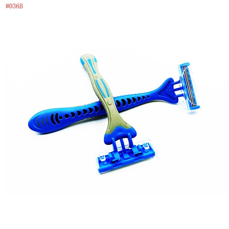 Lubricating Linkage Blade Disposable Razor Triple-Blade Stainless Steel for Men and Women Portable