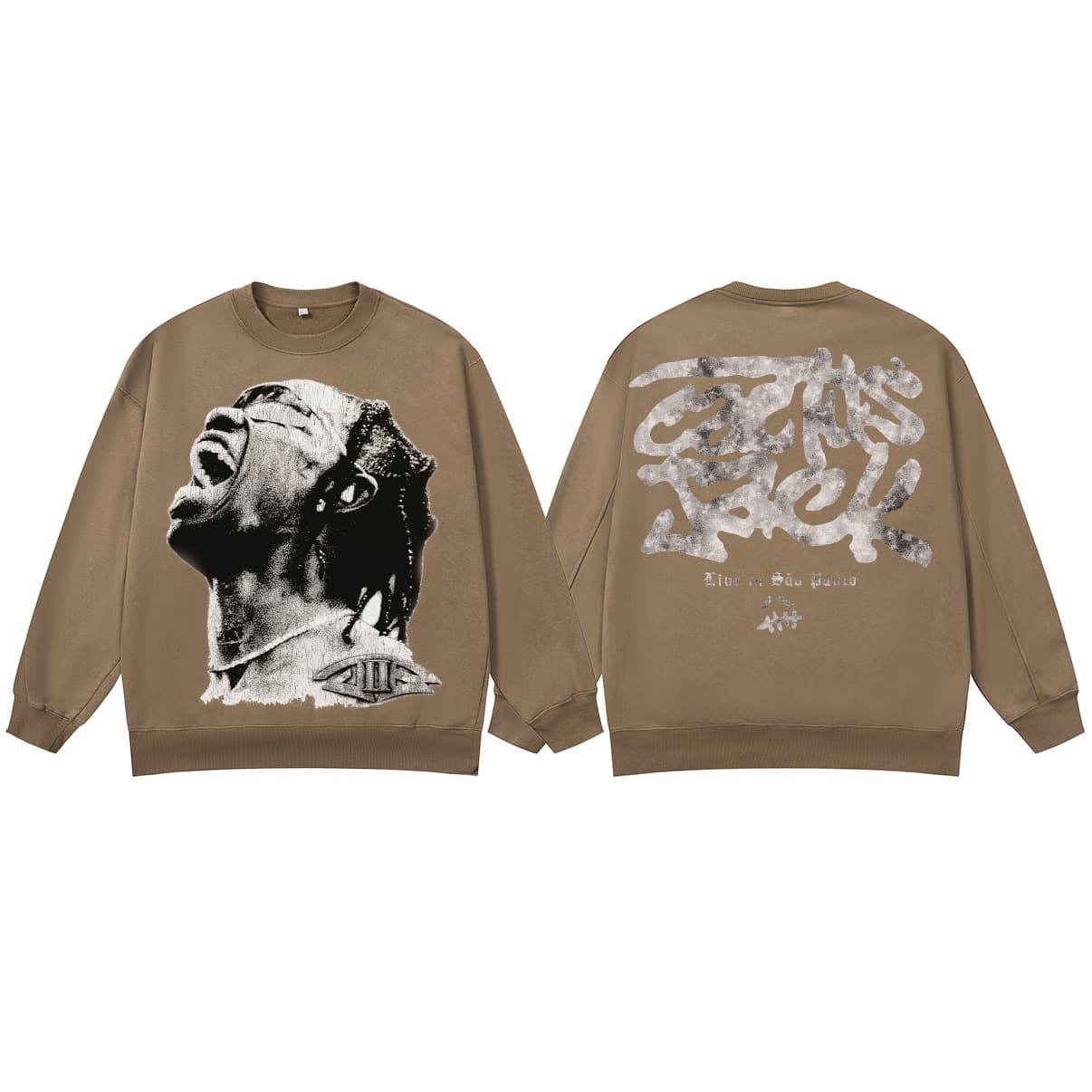 2025 Cross-Border Travis Scott New American High-Street Sweatshirt Retro Washed Unisex Athletic Hoodie