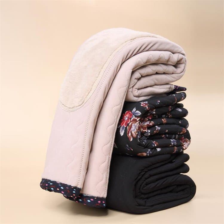 Drop Shipping Four-Layer Cotton Pants Triple Thickened Warm Women's Trousers High-Waist Cotton Pants Fashionable Base Layer Women's Top