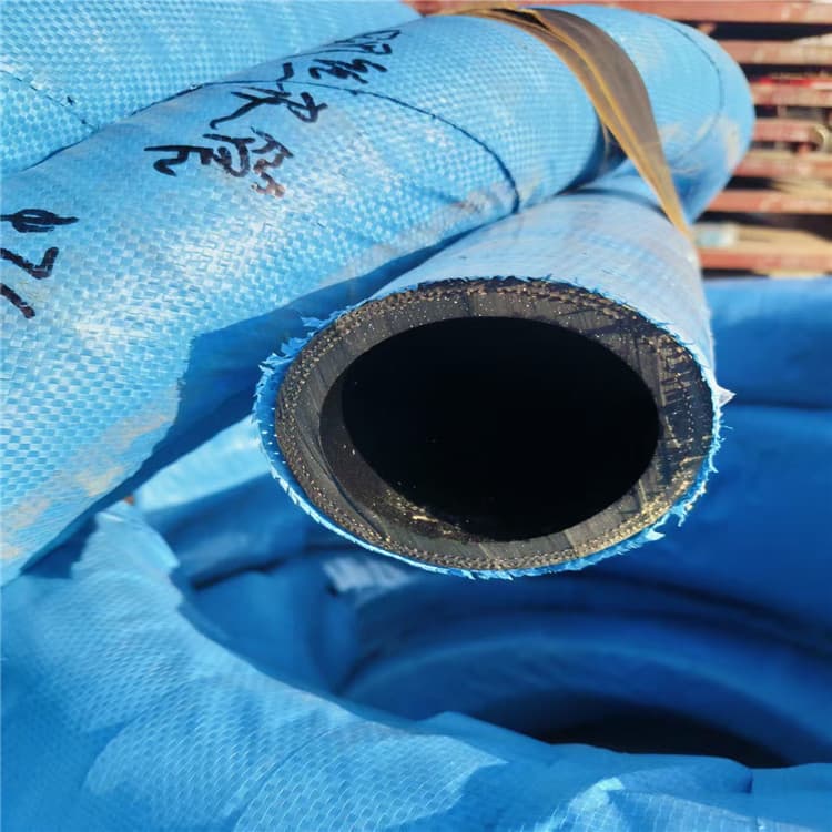 Fabric Reinforced Hose Rubber Hose Abrasion Resistant Sandblasting Hose High Pressure Water Hose Black Oil Resistant Rubber Hose