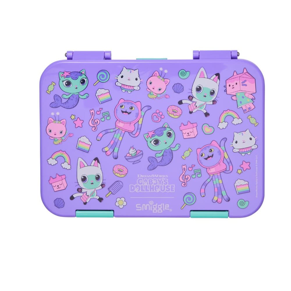 Australia Smiggle Lunch Box Lunchbox Gabby's Dollhouse Multifunctional Storage Box Bento Box Mermaid