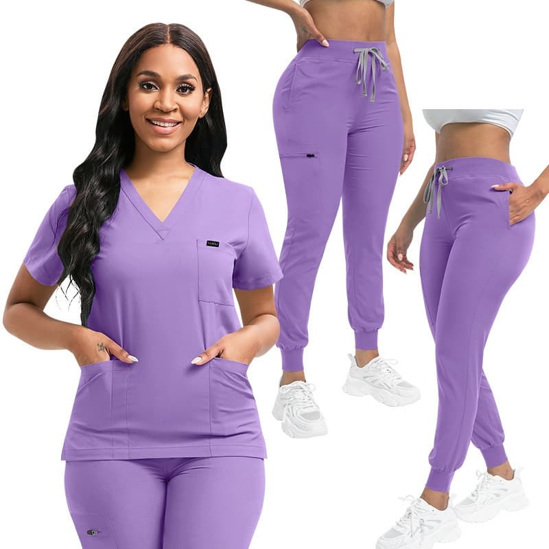 Pet Clinic Nurse Workwear Unisex Scrub Set Nursing Scrubs Women's Uniform Multicolor Medical Workwear Men