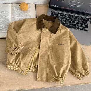 Children Spring Jacket Coat Boys 2026 New Korean Style Trendy Top Baby Spring Autumn Fashionable Versatile Kids Clothing